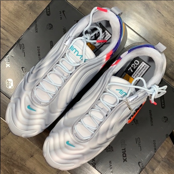 NIKE AIR MAX 720 Wolf Grey/Teal Nebula - Picture 8 of 16